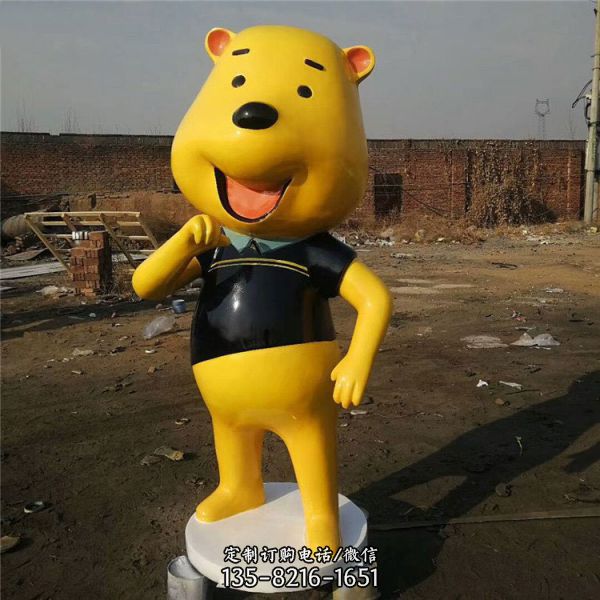 店鋪商場玻璃鋼卡通動物公仔雕塑