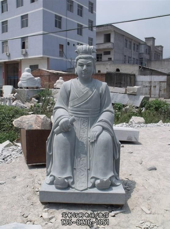 寺廟公園擺放人物石像 兒童人物雕塑（5）