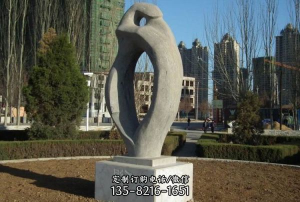 創意不銹鋼抽象雕塑大型景觀廣場擺件（4）