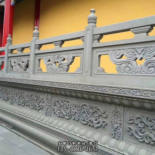 戶外大型石雕欄桿欄板雕塑（6）