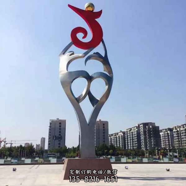 廣場不銹鋼鏤空創(chuàng)意景觀雕塑（3）