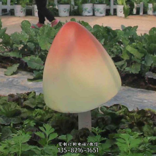 游樂(lè)場(chǎng)玻璃鋼卡通彩繪蘑菇雕塑（5）