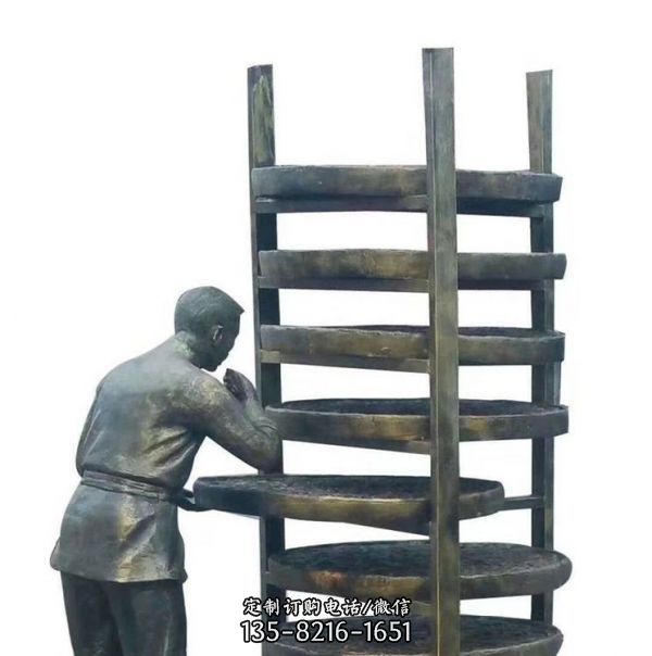 城市街道創(chuàng)意景觀民俗情景人物茶文化雕塑（5）