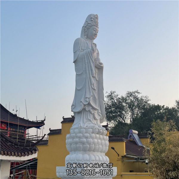 景點寺廟漢白玉佛像人物石雕（3）