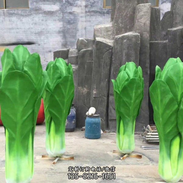 農場玻璃鋼創意仿真蔬菜大白菜雕塑（1）