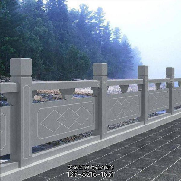 公園花崗巖橋梁護欄欄桿雕塑（4）