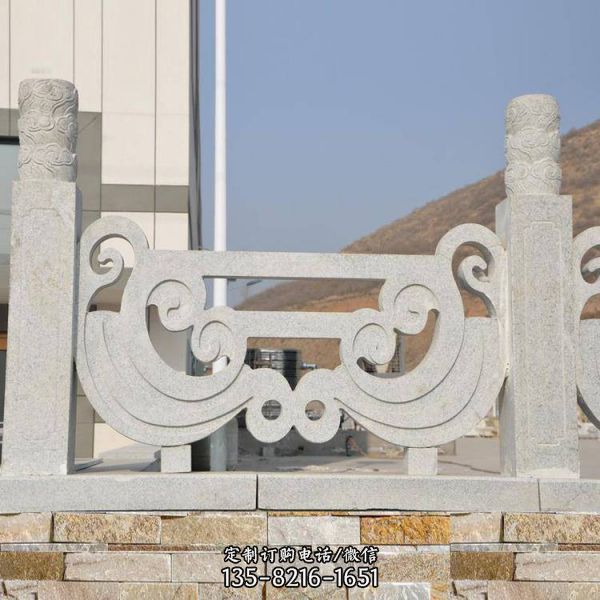 公園花崗巖橋梁護欄欄桿雕塑（2）