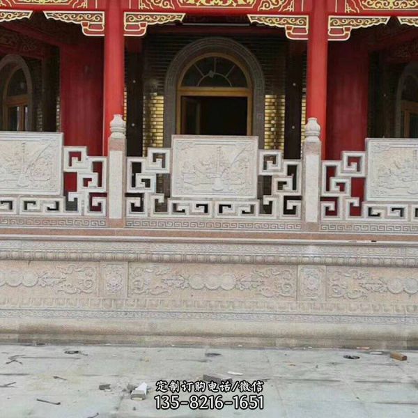 公園故宮創(chuàng)意大理石石雕欄桿欄板雕塑（5）