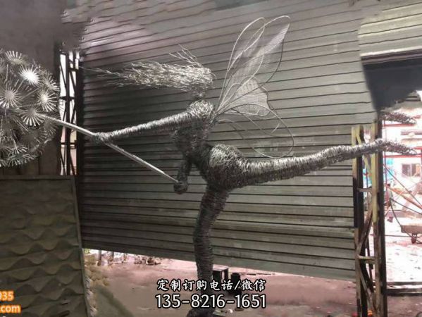銅藝抽象人物藝術雕塑/玻璃鋼動物小品擺件（1）