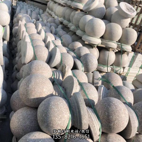 大理石路沿石石花盆路障石球（1）
