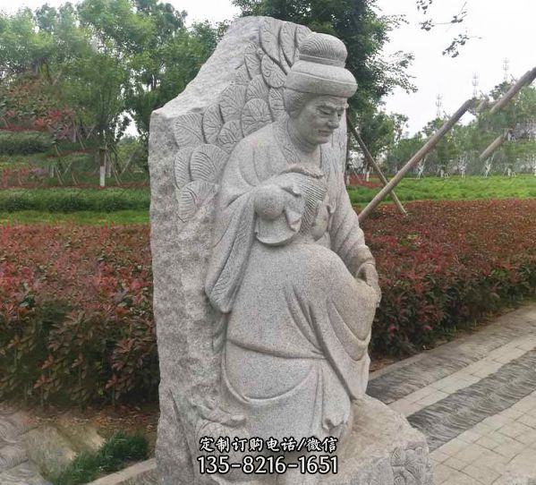大理石石雕源園林景區(qū)人物景觀擺件雕塑（1）