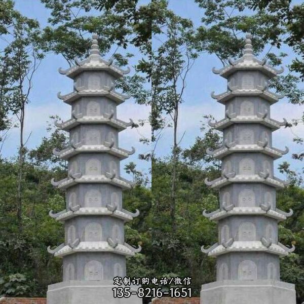 宗教寺廟大型石雕佛塔景觀擺件