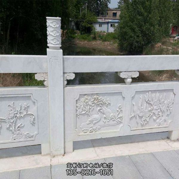 大理石石雕浮雕戶外園林欄桿欄板雕塑（3）