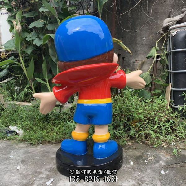 玻璃鋼男孩卡通雕塑（3）