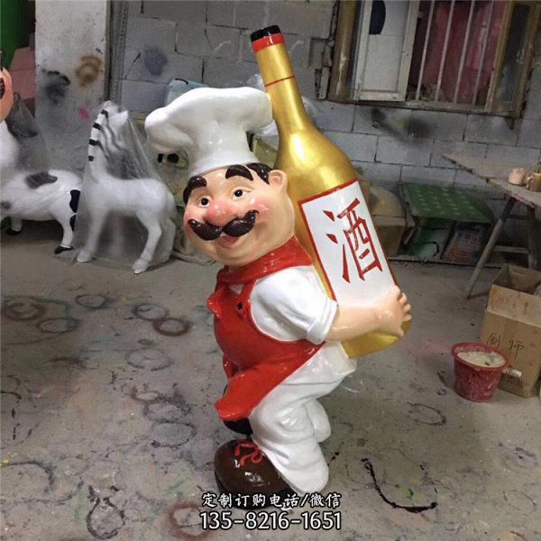 卡通人物廚師雕塑酒店餐飲擺件（3）
