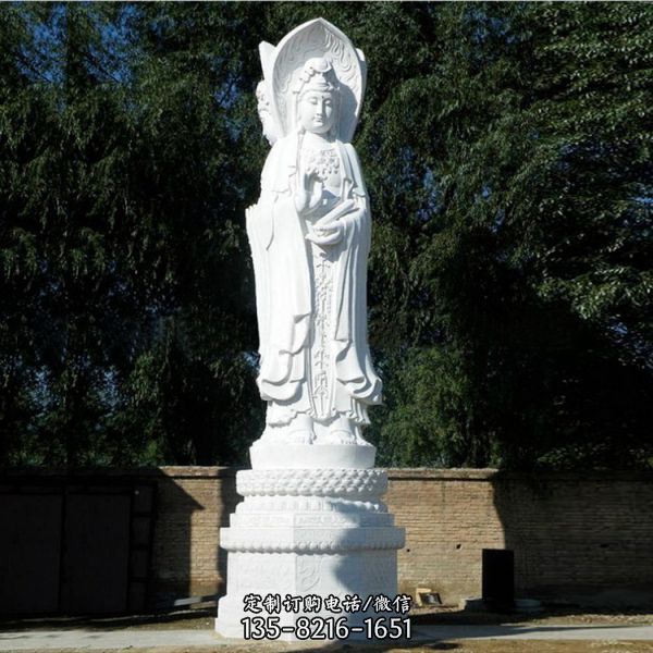 戶外景區(qū)石雕園林大型觀世音菩薩雕塑（1）