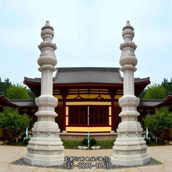 寺廟青石石雕舍利塔雕塑（4）