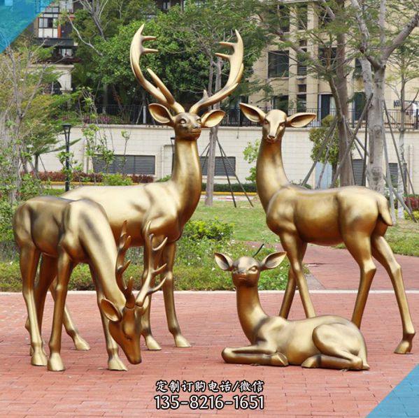 公園戶外玻璃鋼動物雕塑擺件（4）