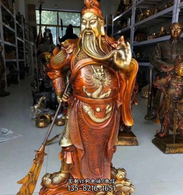 名人雕塑大型寺廟供奉神佛關公雕塑（3）