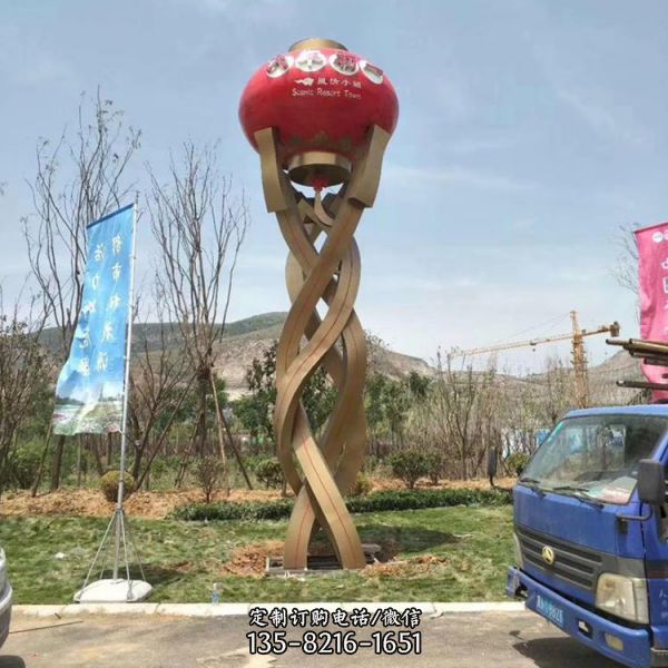 大型不銹鋼戶外園林抽象景觀擺件（5）