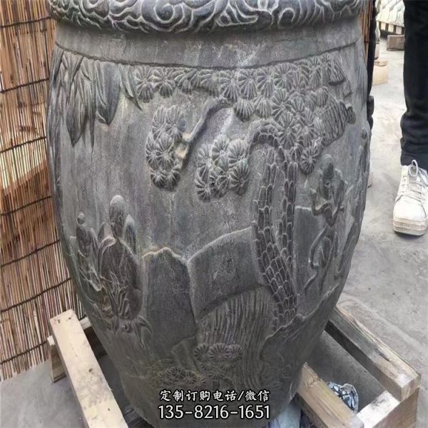 室內(nèi)庭院仿古石雕魚(yú)缸（2）