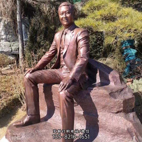 玻璃鋼仿銅景區人物雕塑（4）