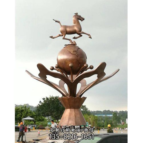 戶外廣場不銹鋼創(chuàng)意大型園林景區(qū)景觀雕塑（4）