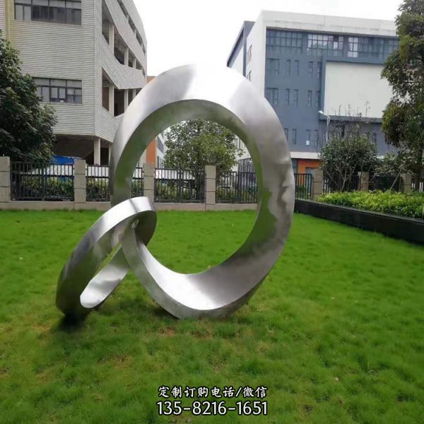 城市廣場抽象鏡面創(chuàng)意景觀雕塑擺件（1）