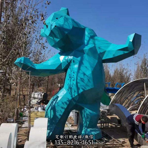 園林廣場玻璃鋼不銹鋼抽象造型景觀雕塑