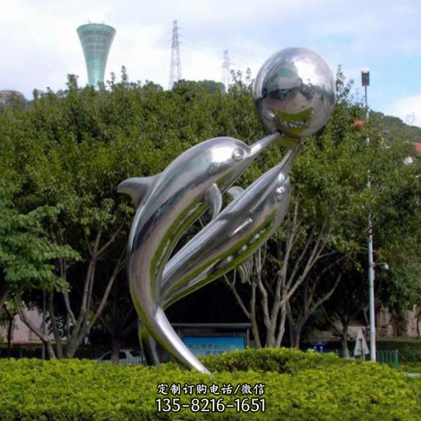 酒店廣場不銹鋼抽象創意景觀雕塑擺件（6）