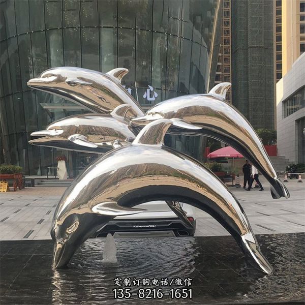 酒店廣場不銹鋼抽象創意景觀雕塑擺件（7）