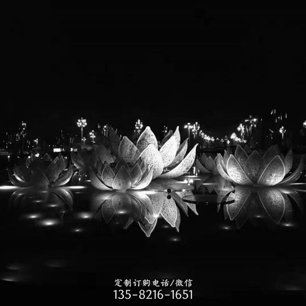 戶外大型創意不銹鋼花朵雕塑擺件（3）