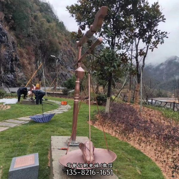 園林廣場運動人物雕塑健身銅雕擺件（3）
