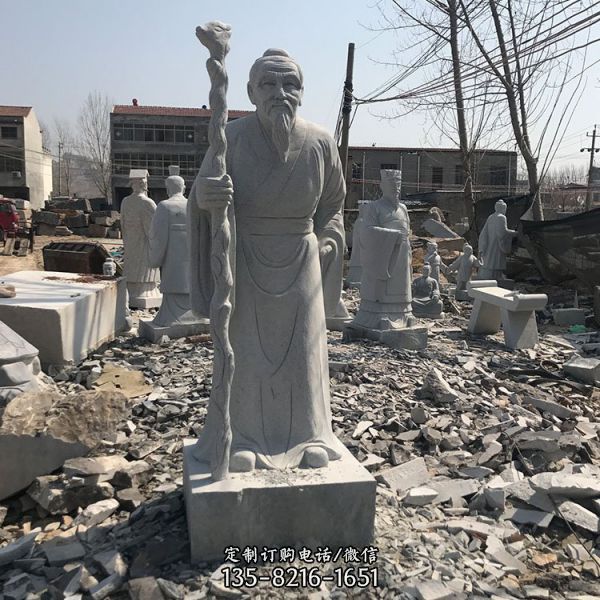古代公園石雕人像擺件 景觀人像雕塑（2）