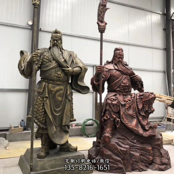 寺廟大型銅雕武財神雕塑