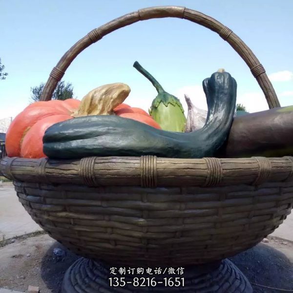廣場大型蔬菜菜籃景觀擺件