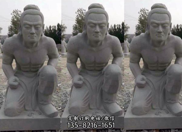校園廣場擺放大理石雕刻古人物雕塑（1）