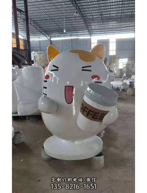 商場室內(nèi)擺放玻璃鋼卡通動物公仔雕塑（3）