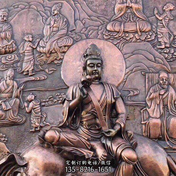 廣場鍛銅人物影壁景觀雕塑（1）