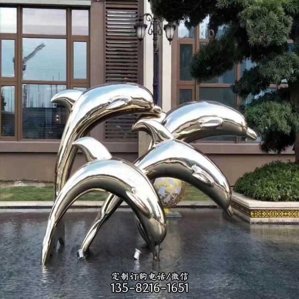 酒店不銹鋼創(chuàng)意戶外廣場景觀雕塑擺件（1）