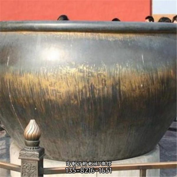 玻璃鋼噴金烤漆缸雕塑（4）