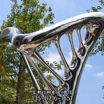 戶外公園抽象不銹鋼異形景觀雕塑（1）