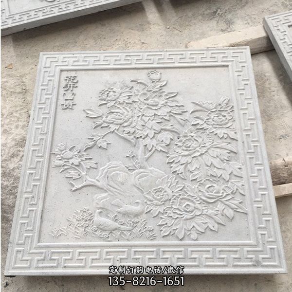 石雕影壁浮雕創(chuàng)意室內(nèi)園林雕塑擺件（6）