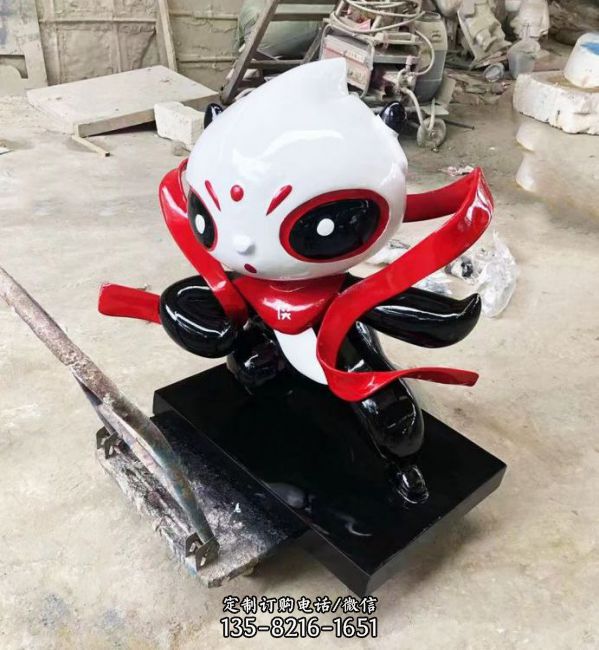 影視城玻璃鋼卡通彩繪公仔雕塑（1）