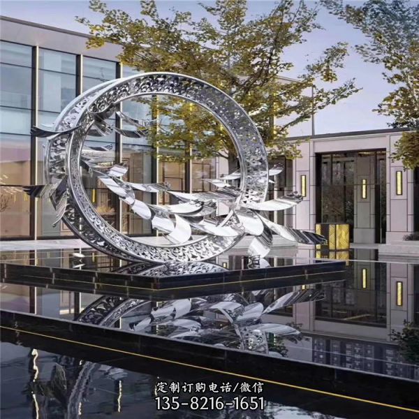 戶外大型不銹鋼景觀雕塑擺件（5）