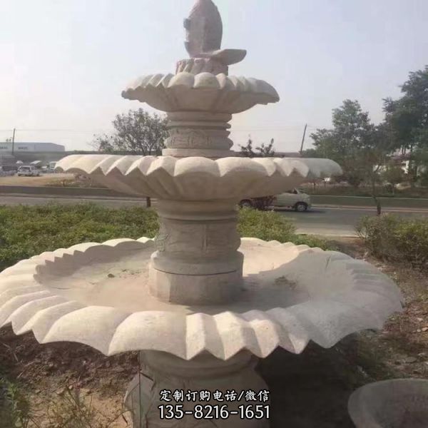 廣場用花崗巖五蓮花風(fēng)景石造型雕塑（2）