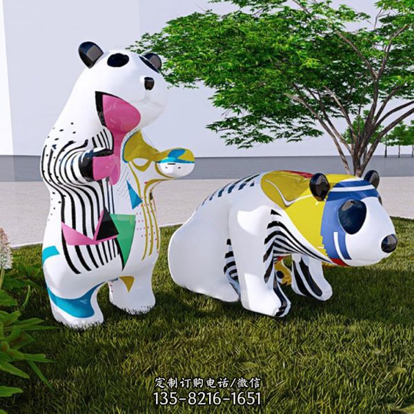 公園玻璃鋼彩繪運動人物動物景觀雕塑（2）