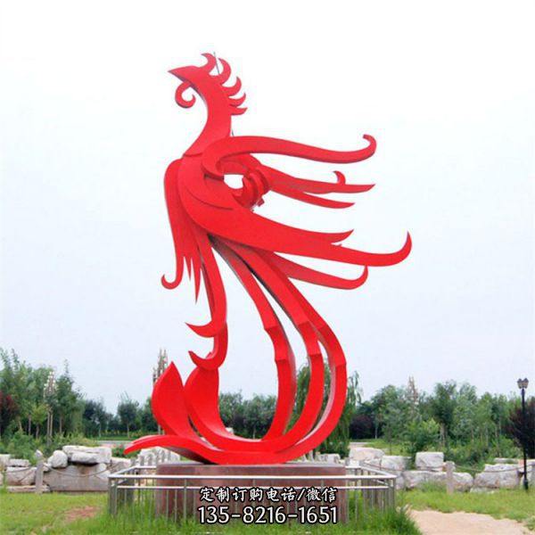不銹鋼圓環動物雕塑城市廣場景觀小品（4）