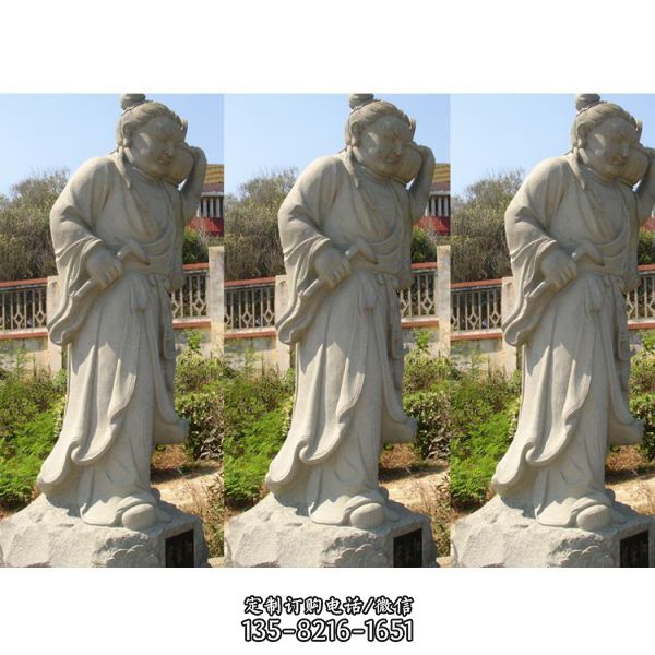 園林八仙過海人物石雕（1）
