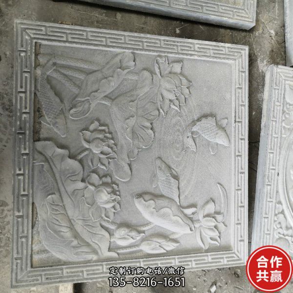園林石雕影壁墻 寺廟石雕壁畫 雕塑（4）